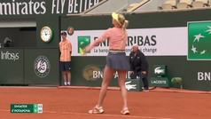 Doble rosco de Swiatek a Potapova en su partido ms corto en Roland Garros