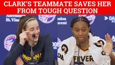 Caitlin Clark saved from difficult question by Indiana Fever teammate