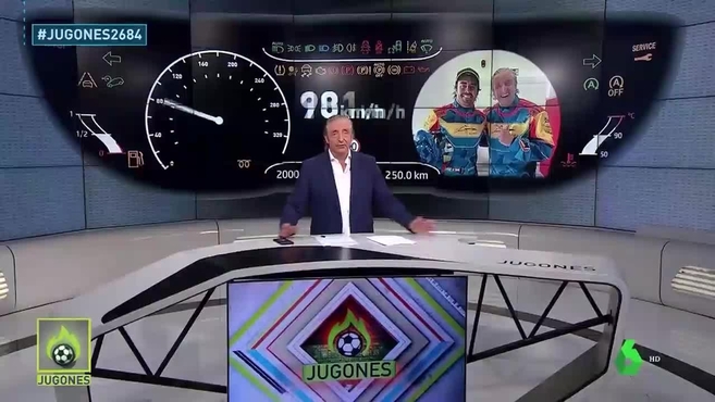 El miedo de Pedrerol siendo el copiloto de Fernando Alonso a 280 km/h