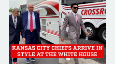 Kansas City Chiefs arrive in style at the White House