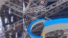 En jaque la clausura de los Juegos Olmpicos por la presencia de un escalador no identificado en la Torre Eiffel