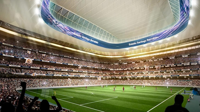 Así es el espectacular videomarcador del Bernabéu  360 que revolucionará la experiencia del fan