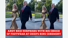Andy Reid stuns with dazzling shoe choice at Chiefs' Super Bowl ring ceremony