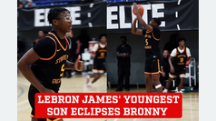 LeBron James' youngest son outshines Bronny in latest performance