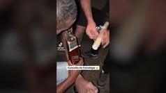 La curiosa estrategia de Neymar... Para colar alcohol en una fiesta!