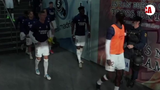 El increíble susto de Rüdiger a un Policía Nacional