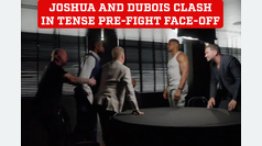 Anthony Joshua and Daniel Dubois clash in tense pre-fight face-off