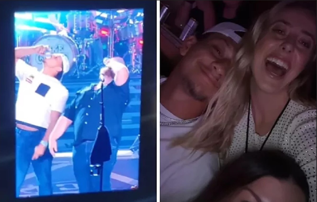 Patrick Mahomes ditches wife Brittany to shotgun beer onstage with Luke  Combs - MARCA TV English