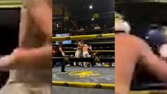 Un luchador de MMA debuta en boxeo y acaba con su rival de una patada en la cabeza