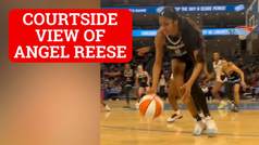 WNBA courtside video shows how big and strong Angel Reese really is