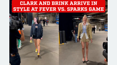 Caitlin Clark and Cameron Brink arrive in style at the Indiana Fever vs. Los Angeles Sparks game