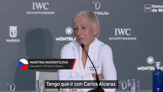 Navratilova: "Djokovic es increble pero Alcaraz lleva el tenis a un nivel diferente"