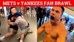 New York Yankees and Mets fans engage in massive brawl - NSFW VIDEO