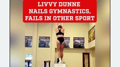 Olivia Dunne nails perfect gymnastic trick but stumbles in surprising sport