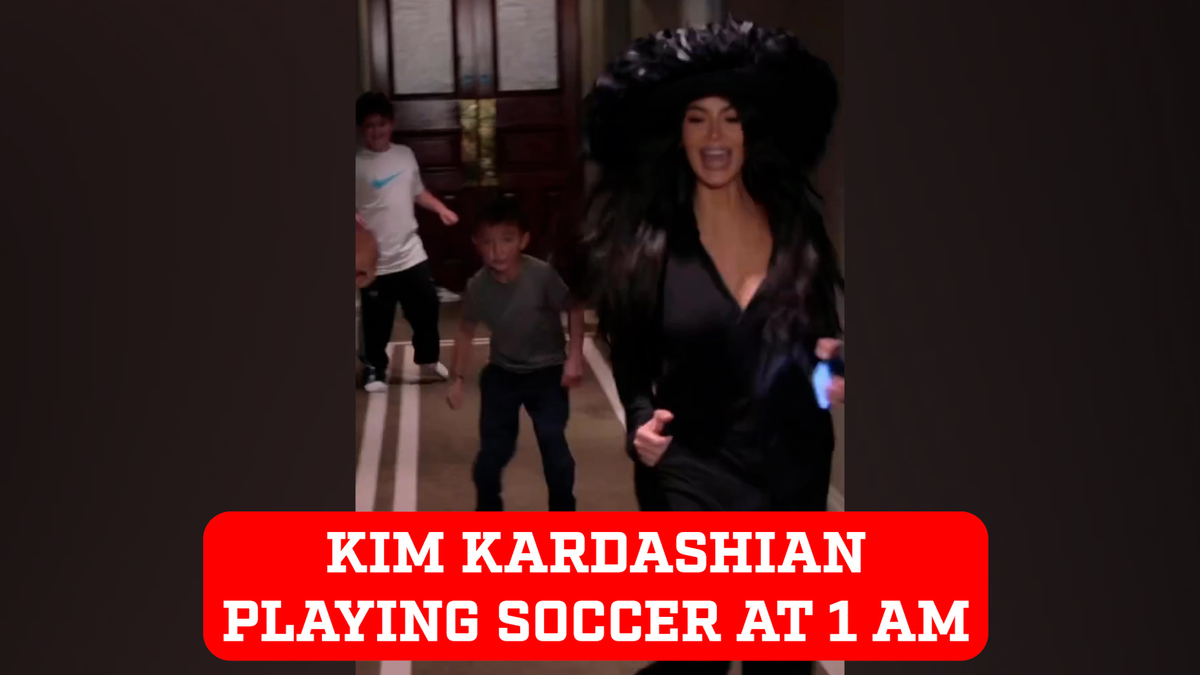 Kim Kardashian and 'soccer obsessed' son Saint are having time of