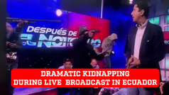 Dramatic kidnapping unfolds during live TV taking staff as hostages in Ecuador