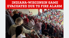 Indiana-Wisconsin game evacuated due to a fire alarm