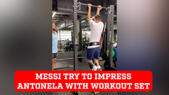 Atomic flea! Messi try to impress Antonela with work out set in Miami