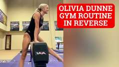 Olivia Dunne backward bending gym routine is even more stunning in reverse