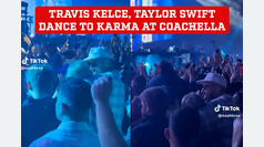 Taylor Swift and Travis Kelce forget the world while enjoying and dancing to Karma at Coachella
