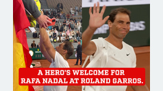 Rafael Nadal triumphant return as a hero at Roland Garros.