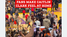 Fan support makes Caitlin Clark feel at home despite away win