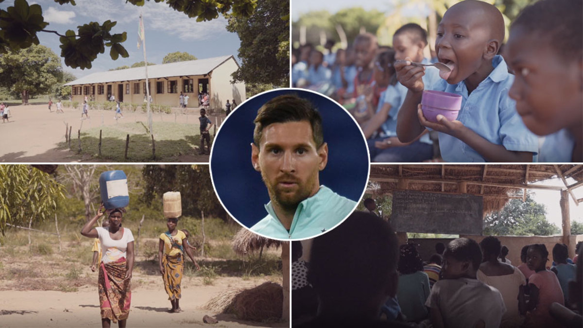 Tienes que verlo: la impagable labor que hace Messi con los niños de  Mozambique - MarcaTV