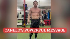 Canelo sends a powerful message to Charlo with intense workout