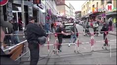 La polica dispara a un hombre con un pico y artefactos incendiarios en Hamburgo