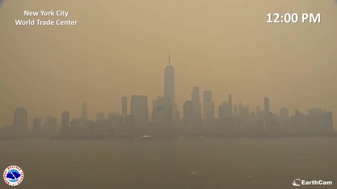 El terrorífico motivo por el que el cielo de Nueva York está naranja