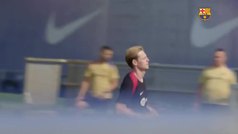  Frenkie De Jong vuelve a los entrenamientos con el Bara