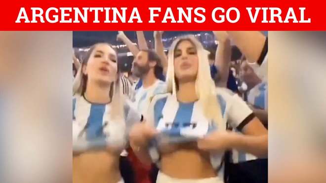 Copa America Argentina Fans Go Viral For Flashing Among Colombian Fans 