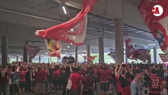 As fue la intimidatoria llegada del Bayern de Mnich al Allianz Arena
