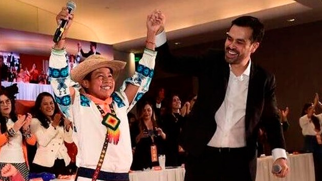 Yuawi López aparece en evento de Jorge Álvarez Máynez para interpretar ...