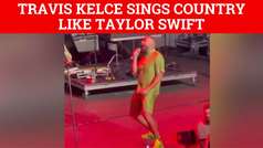 Travis Kelce delivers Taylor Swift level performance of a country song she would love