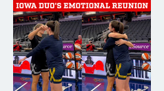 Caitlin Clark and Kate Martin share heartfelt moment before Indiana Fever vs Las Vegas Aces showdown