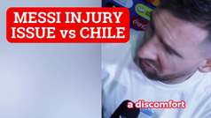 Lionel Messi admits the injury he suffered against Chile and gives update