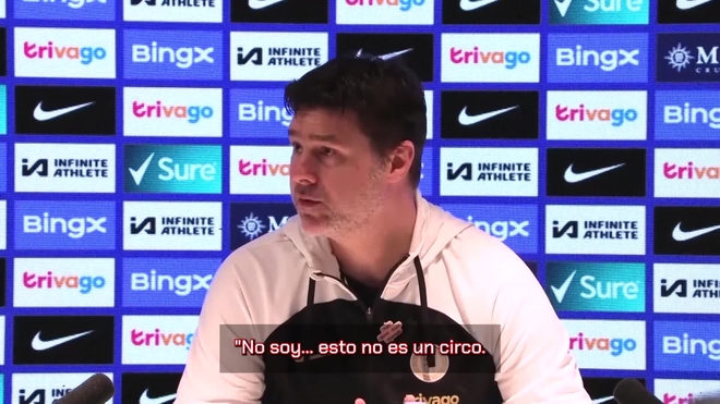 Pochettino: "No soy un payaso, soy el entrenador, si alguien quiere un payaso que lo busque"