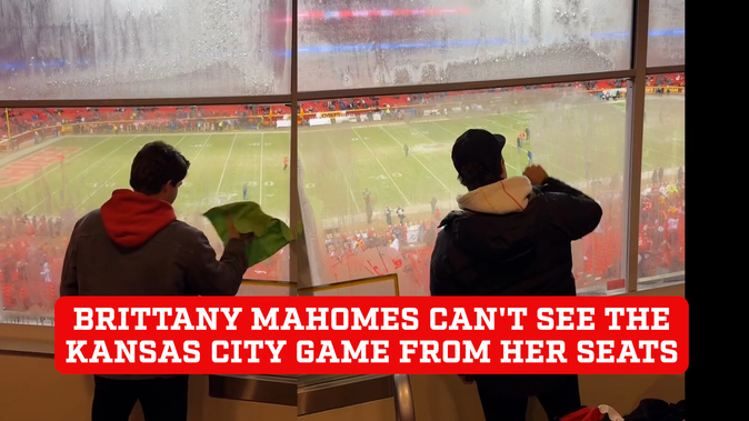 Brittany Mahomes Wears Fuzzy Bucket Hat at Kansas City Chiefs Game