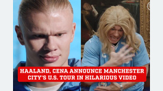 Erling Haaland and John Cena announce Manchester City's US tour in a strange, but hilarious video