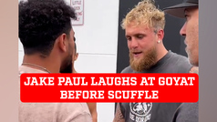 Jake Paul laughs at  Indian boxer Neeraj Goyat before scuffle - VIDEO