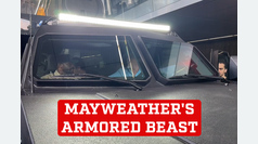 Floyd Mayweather shows off his armored Karnaf with satellite protection, a new level of luxury and security