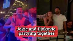 Jokic wild shirtless party in Serbia with Novak Djokovic