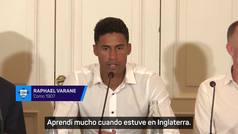 Varane, presentado con el Como: "En Italia aplicar las experiencias en Espaa e Inglaterra"