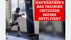 Floyd Mayweather's bag training falls short ahead of John Gotti III fight