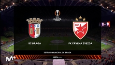 Europa League (Jornada 6): Resumen y goles del Braga 1-1 Estrella Roja
