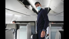 Imágenes de Djokovic dentro del avión tras ser deportado de Australia