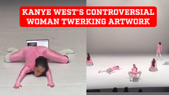 Kanye West's controversial women twerking in front of laptops
