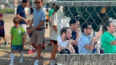 Checo Prez acude a partido de futbol de su hijo y se hace viral