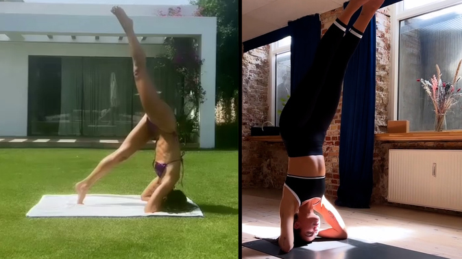 sugar cane pose, advanced yoga pose | Yoga poses advanced, Yoga challenge  poses, Cool yoga poses